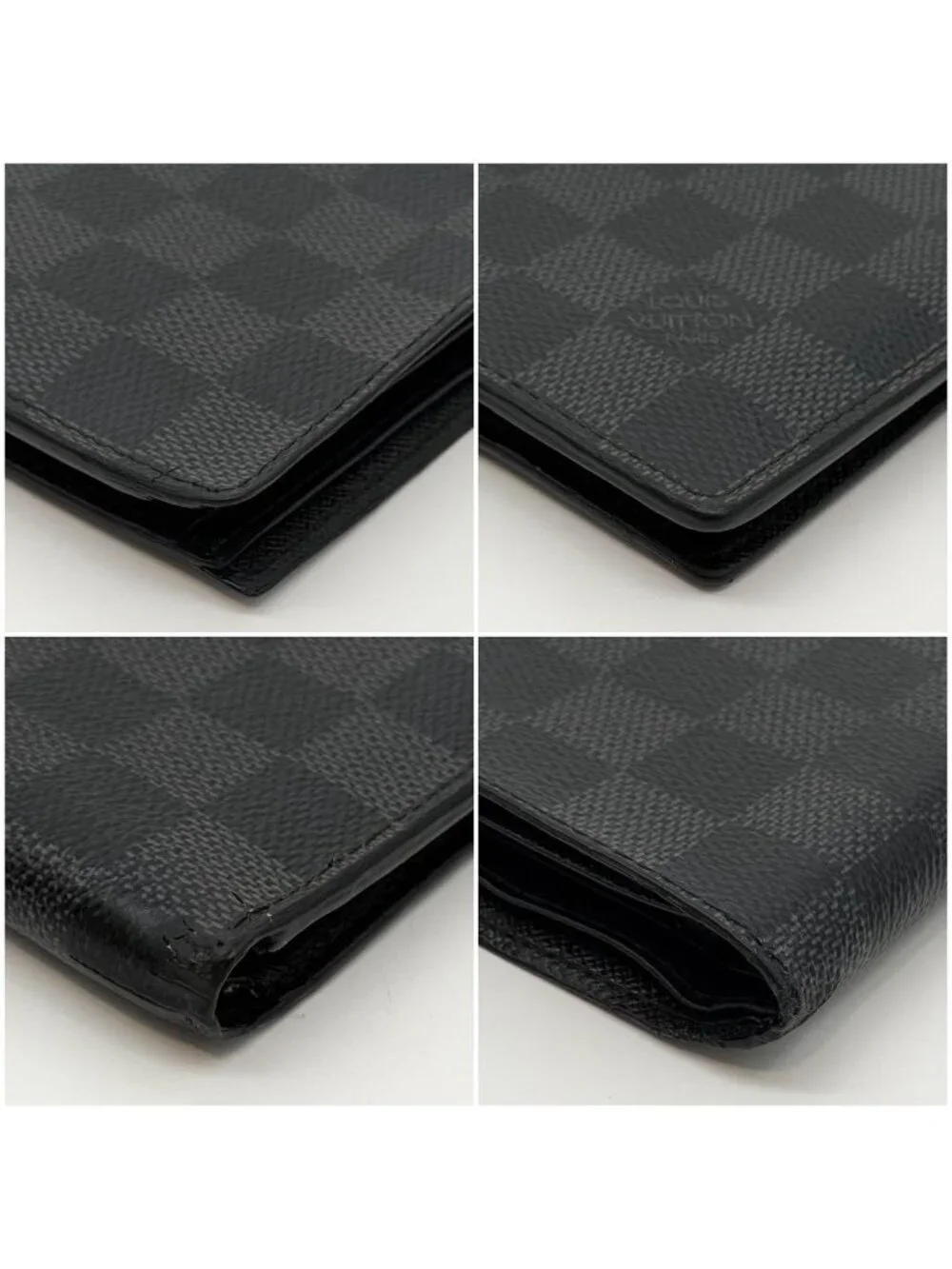 Louis Vuitton Portefeuille Marco Damier Graphite Compact Black Wallet